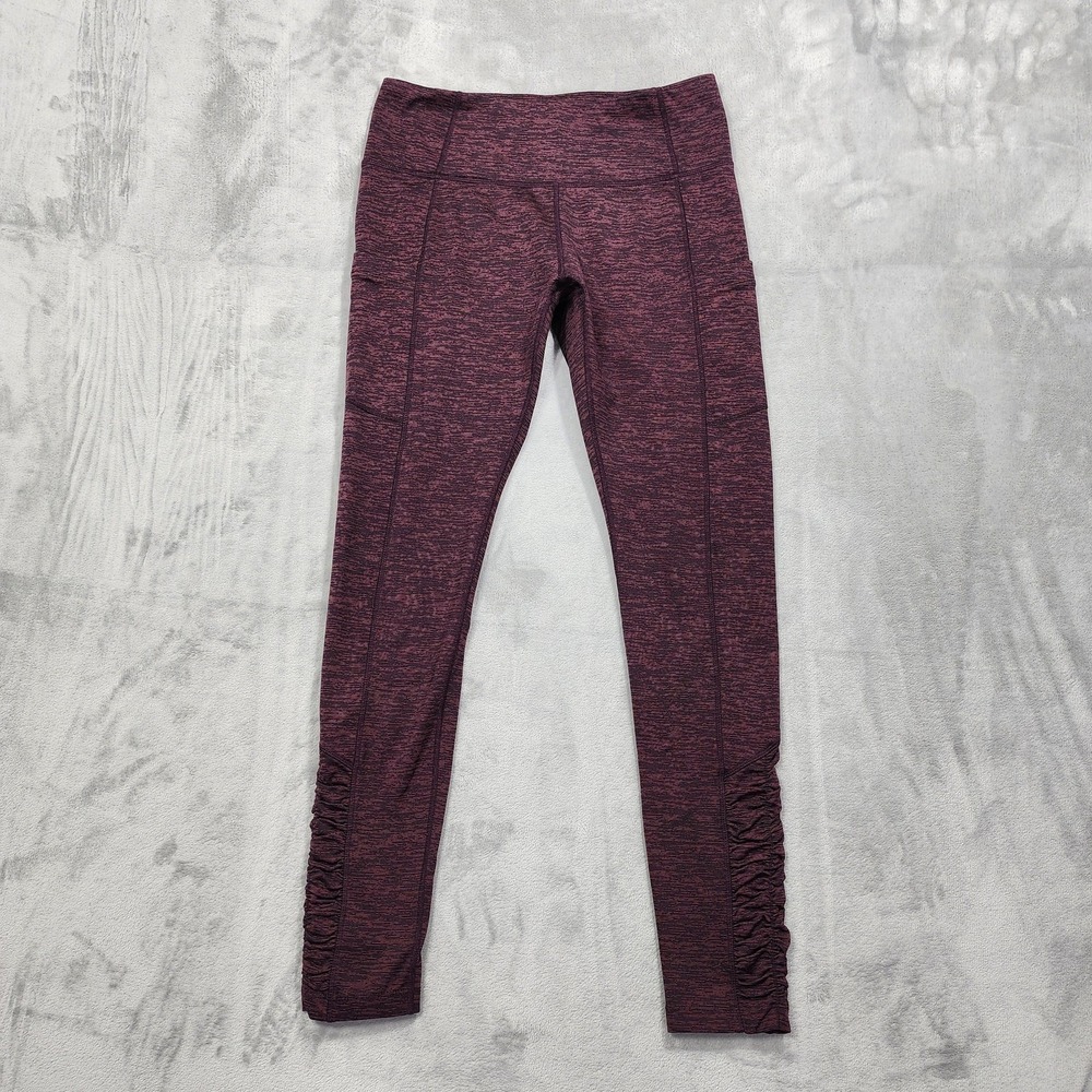 Mondetta Leggings Womens M Purple Performance Luxury Ankle Pockets Yoga Gym